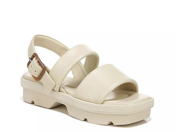 Vince Shoes - Vince Bowie Padded Platform Sandals Cream 6M
